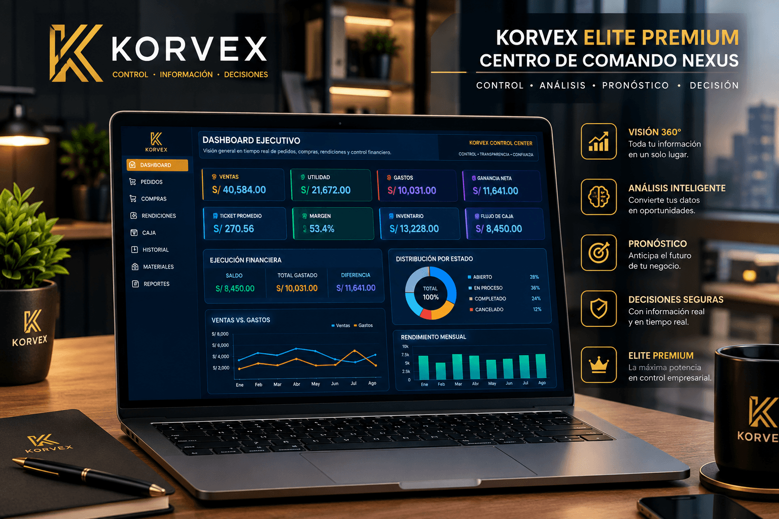 Portada comercial de KORVEX ELITE PREMIUM NEXUS